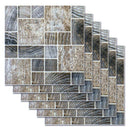 6pcs Waterproof Tiles Mosaic Wall Stickers Kitchen Adhesive Decor (MSC034) A