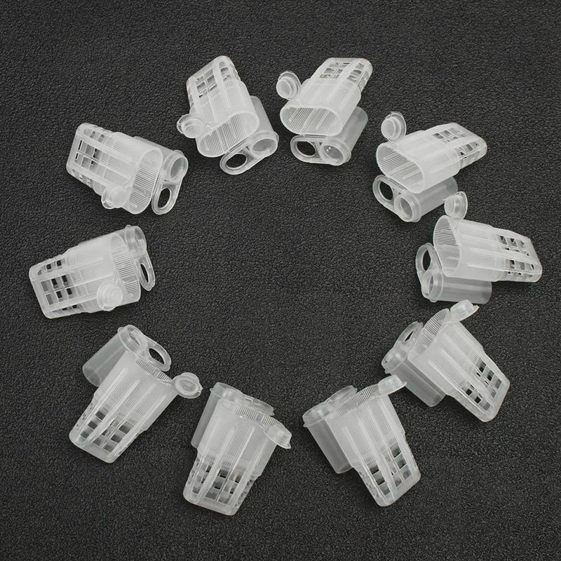 155pcs plastic Queen Rearing System Cultivating Box Cell Cups Bee Catcher C