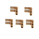 10x 1/8 BSP To 6mm Brass 90 Degree Male Elbow Barbed Hose Tail Pipe Fittings