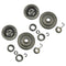 2 Pack 3/8 inch Clutch Drum Rim Sprocket Bearing Kit for Stihl MS361 MS440