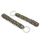 2 pcs Key Chain Ring Paracord Survival Parachute Rope for Outdoor Camping Camo