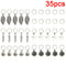 35x New Star Rose Feather Leaf Shell Hair Pierced Dreadlock Hair Clip Access Nw