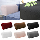 1 Pair White Anti-dirty Elastic Sofa Armrest Covers Armchair Slipcovers