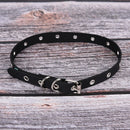 Women Punk Gothic Leather Choker Necklace Sexy Collar Neck Ring Jewelry G-PN Gw