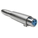 Xlr 3 Pin Female To 6.35Mm Female Jack Socket Plug Audio Microphone Connect A5Y2