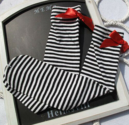 1-6 Years Kids Girls Princess Knee High Socks w/ Bowknot L2P4