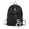Fashion big capacity shopping bag laptop backpack rucksack canvas bags stud W9U7