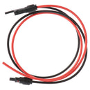Pair of Solar Panel PV Cable Wire Male & Female MC4 Connectors Red & Black 1m ME