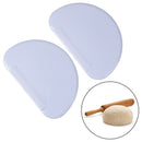 White Pastry Dough Cutter cake Tools Scraper Flexible Safe Plastic Kitchen tooME