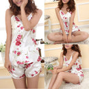 Women New Set Cami Sleepwear Pajamas Floral Girls Pyjamas Shorts Tops Nightwear