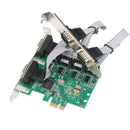 1Pcs PCI Express to 4-port RS232 Serial Card Green Good Quality