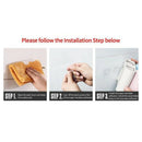 Self Adhesive Natural Wheat Straw Cup Hanger with Toothbrush Holder Wall MouH5O5