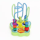 Funny Newborn Baby Girls Boys Wooden Around Beads Play Game Toys Puzzle Game