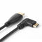 High Speed HDMI to Mini HDMI Cable Extensible Spring Left Curl HDMI Wire