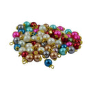 100Pcs Colors Flower Glass Pearls Charm Beads Pendant fit Necklace Bracelet