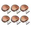 6 Pcs Coffee Guitar Tuning Pegs Keys Button Tuners Machine Heads, Premium