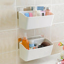 Holder Wall Mounted Kitchen Caster Storage Shelf Kitchen Sucker Rack Bathr DXD