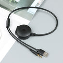 USB & 3.5mm aux to bluetooth audio aux & usb female adapter cable for car ME