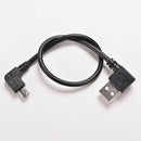 USB A 2.0 Right Angle Male to Micro USB Right Angled 90Â° Cable Cord 27cm ã€Nlj!c