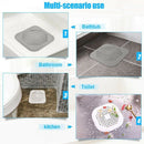 Square Drain Cover for Shower Drain Hair Catcher Flat Silicone Plug for Bat H8Q4