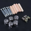 5 Sets Furniture Connector 0.55" Dia Cam Fittings Pre-inserted Nuts Dowels