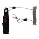 Elastic Steel Wire Fishing Coiled Lanyard Retractable Rope Tether Net Holder