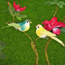 12pcs Artificial Foam Bird Colorful Feather Bird Home Wedding Decoration