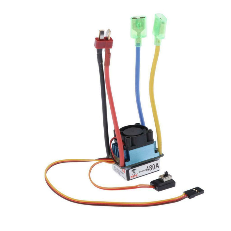 2 Packs 480A Waterproof Brushed ESC For 540/550/775 Motor Boat Accessories