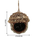 Bird Nest Handmade Woven Straw Bird Cage Parrot Nesting Hanging Breeding Ca