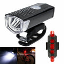 Front and Back Bike Lights USB Rechargeable Waterproof Headlamp Set Super Bright