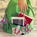 5pcs DIY Crown Full Drill Special Shaped Diamond Painting Keychains Gifts