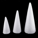 3 Packs Cone Shape DIY Christmas Tree Styrofoam Foam for Kids Creative Craft
