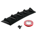 Shark Fin 5 Wing Lip Diffuser 23"x 6" Rear Bumper Chassis Black ABS Univer FT