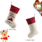 Lovely Christmas Stockings Set of 3 Santa, Snowman, Reindeer, Xmas Characte Y1H8