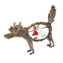 Cute Little Red Riding Hood Fairy Tale Cartoon Wolf Theme Party Brooch Pin