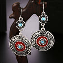 Bohemia Ear Stud Drop Dangle Earrings Long Ethnic Round Earrings Women Jewelr Gw