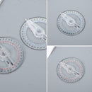 360 Degree Plastic Pointer Protractor Ruler Angle Finder Swing New Office A H8A1