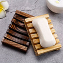 Bathroom Wooden Soap Case Holder Home Hand Craft Natural Wood Dish Holder f
