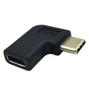 USB 3.1 Type C Female to 90 Degree Angle Male Adapter Plug