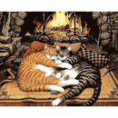 Cat DIY Oil Painting By Numbers Kits Acrylic Color Drawing Living Room Art A