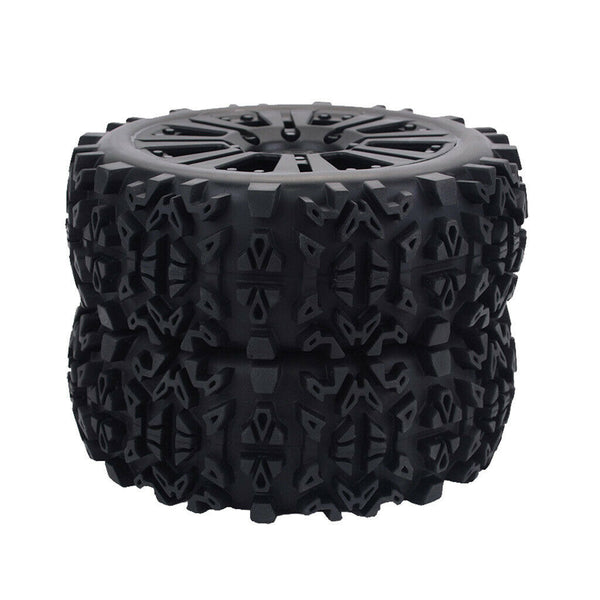 2Pcs 1:8 Scale RC Crawler Buggy Car Tires Wheels for 1/8 Monster Truck Truggy