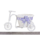 Tricycle Flower Basket Wicker for Flower Vase and Gift Decoration Storage - N4G9