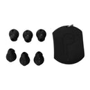 6-pair Silicone Earpods Earbud Cover Ear Hook For Airpods, Black+White