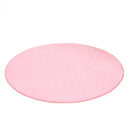 Pink Round Pad Plush Soft Mat Rug Carpet for Kids Play Tent Playhouse (100CM)