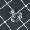 Diamond Crystal Glass Door Drawer Cabinet Wardrobe Pull W/ Kit K0N9 Screw Q1Z9