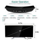 Digital Alarm Clock, 7 Inch Curved Dimmable LED Screen Digital Clock for Ki M6C9