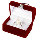 Jewelery Box Display Case for Ring Earrings Box Organizer - Red R5B2