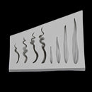 hair shaped silicone fondant cake mold chocolate fudge utensils baking mold  Kw