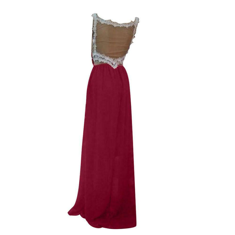 Sexy Women Off Shoulder Strapless Evening Party Cocktail Gown Maxi Dress L