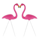 Pack of 2 Plastic Flamingo Garden Stake -  Flamingo Garden Statue - Beautiful